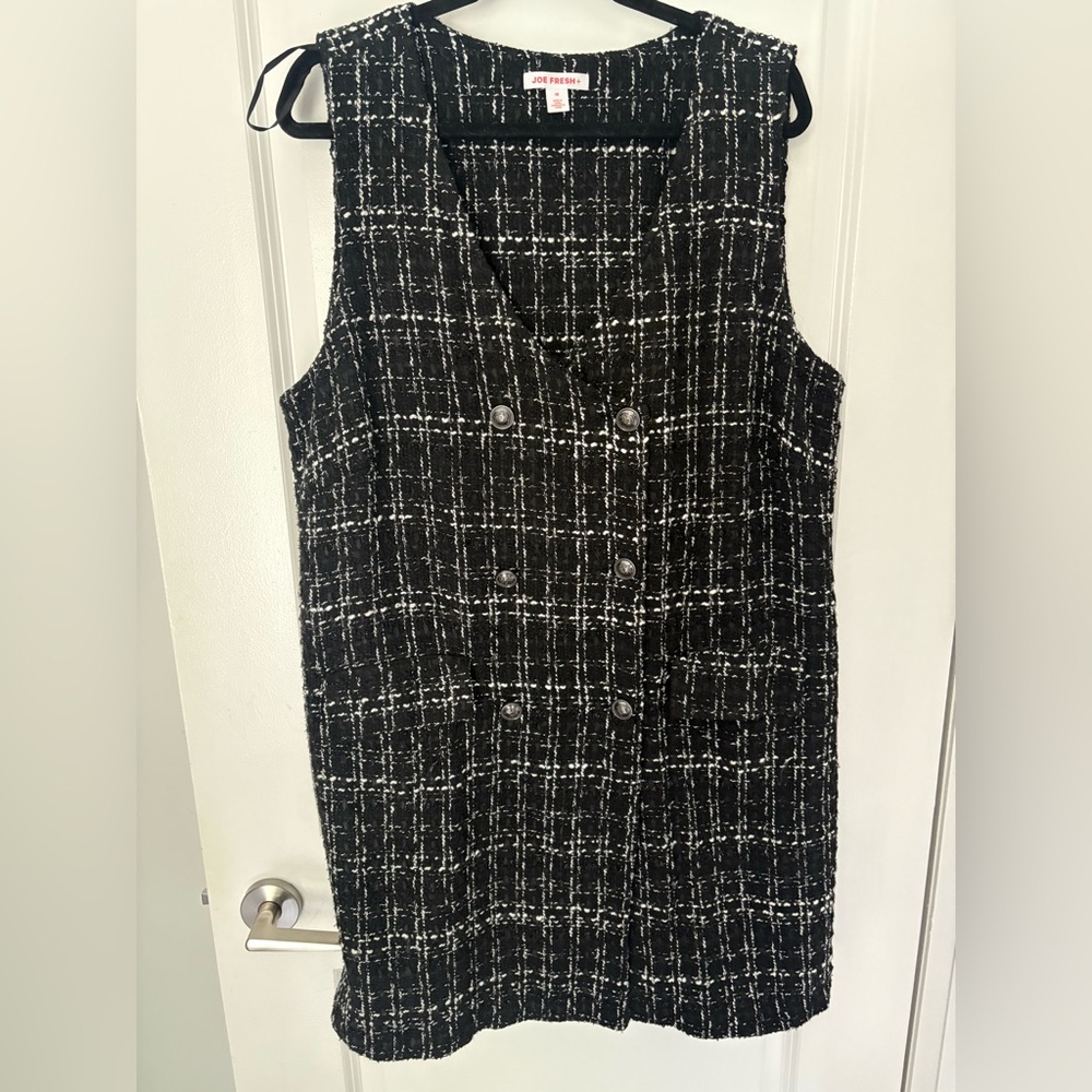 Joe Fresh Black and White Tweed Dress